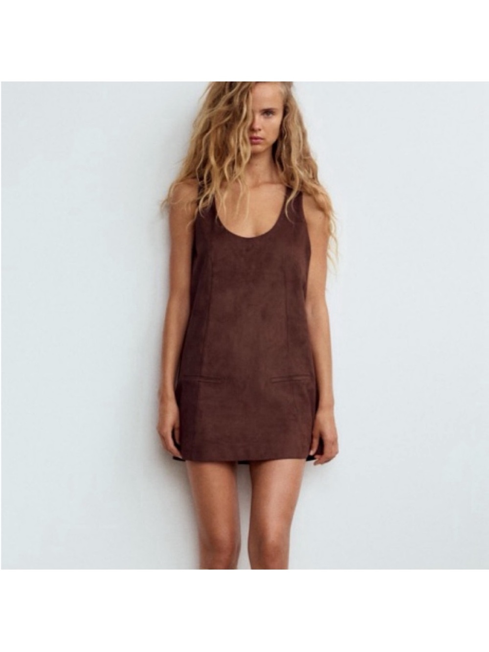 Zara Faux Suede Mini Dress